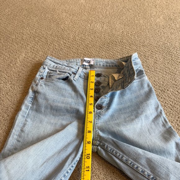 Paige Jeans Hoxton Ankle Peg Skinny High Waist Ankle Yosemite Button Fly Size 26 - Picture 9 of 14